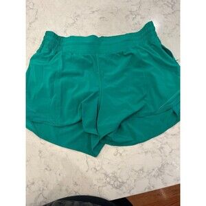 Hotty Hot Lululemon size 12 running shorts green